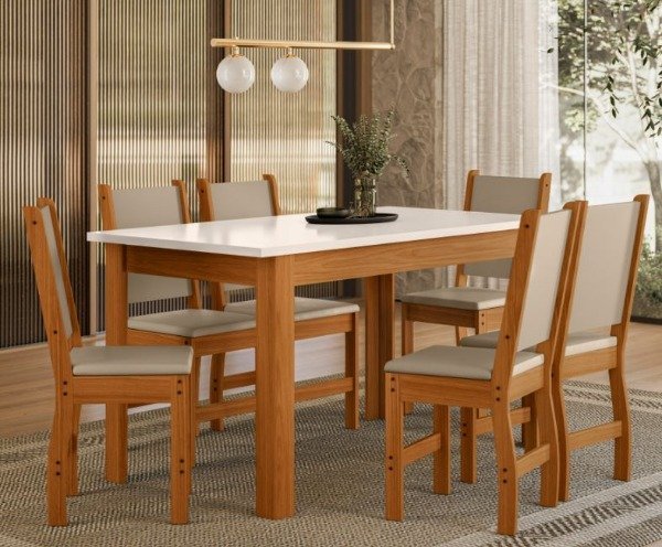 Juego comedor Bellagio x6 sillas