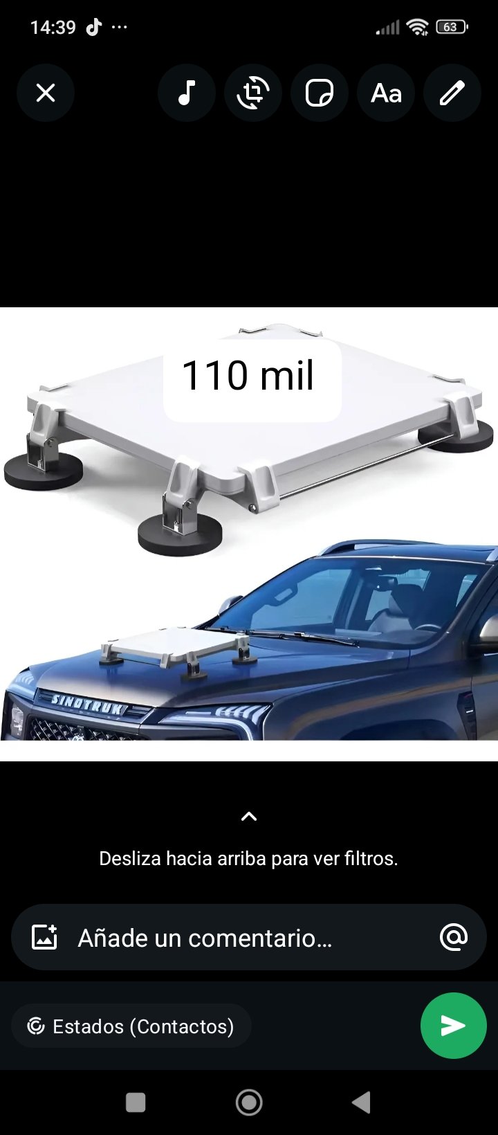 Soporte magnetico para antena starlink mini
